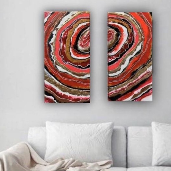 Mindy Williamson Art Other - Handmade Original Resin Geode Wall Art